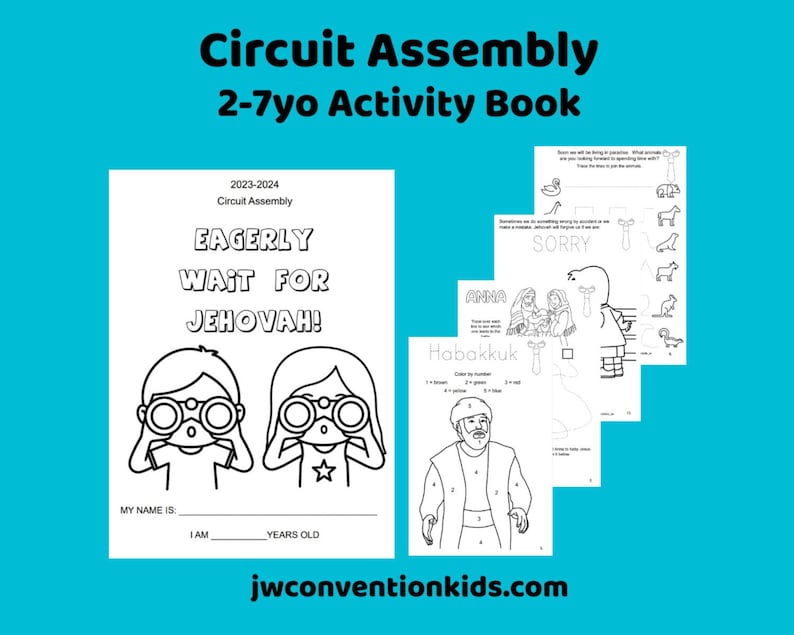 2-7yo Eagerly Wait for Jehovah JW Circuit Assembly with Circuit Overseer image 1