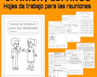 Spanish Meeting Worksheets for Children Ages 6-12 (Printable PDF)