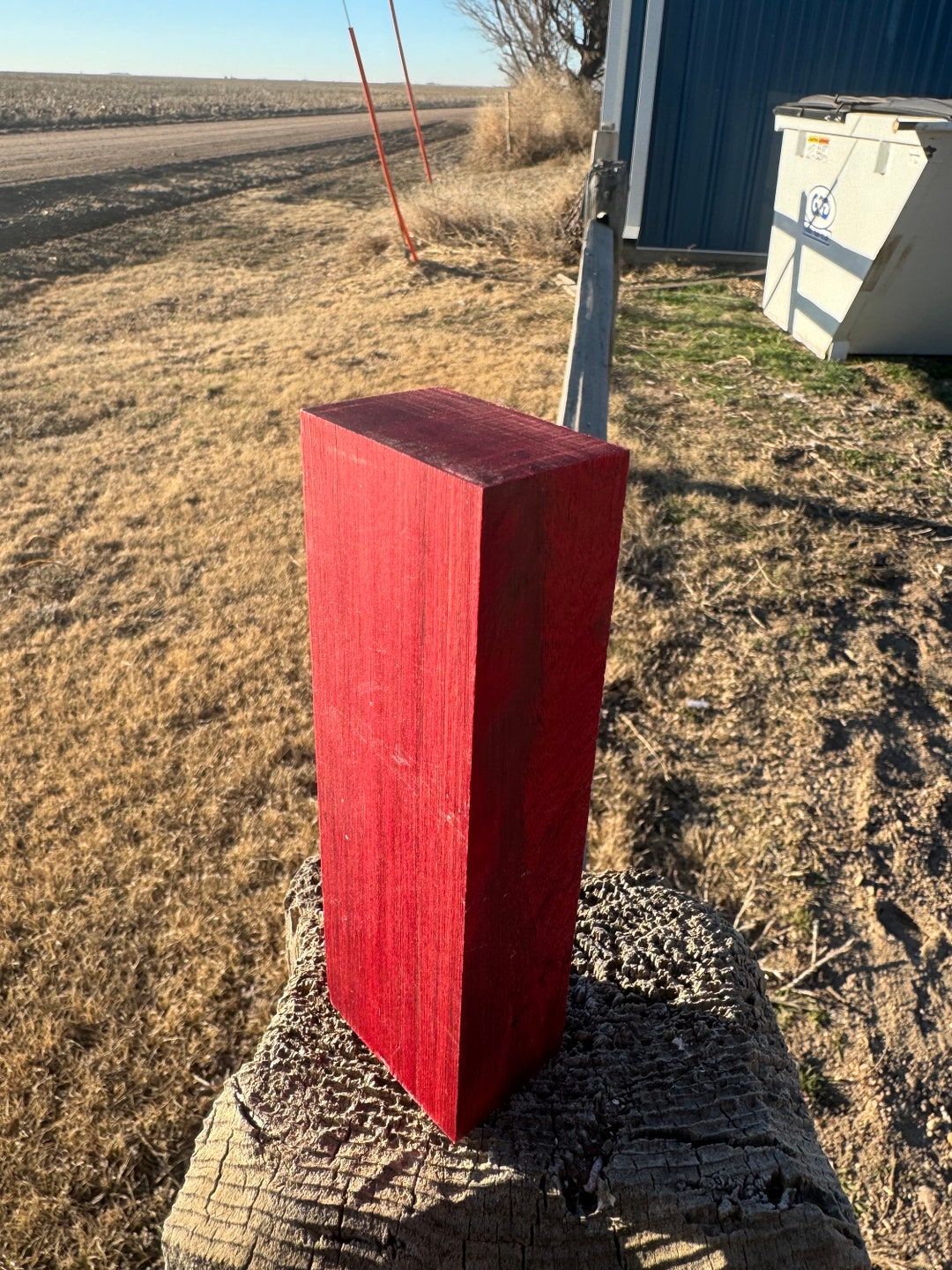 Red Dymalux Wood Blank Etsy