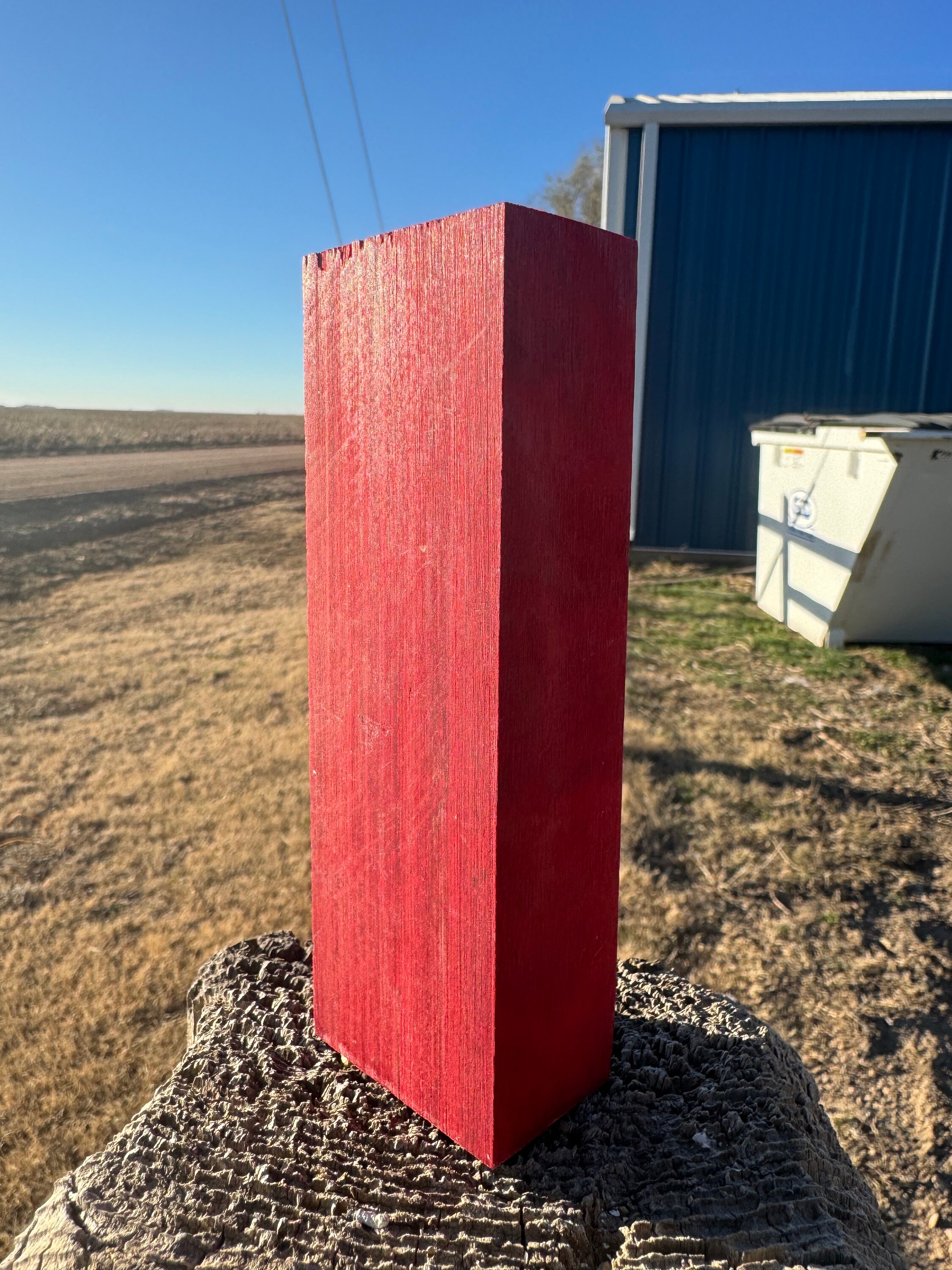 Red Dymalux Wood Blank Etsy