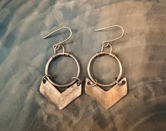 Copper earrings