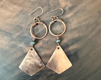 Copper earrings