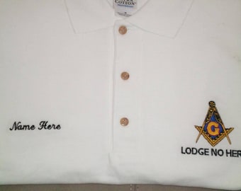 Knights of columbus polo shirt Embroidered with your council | Etsy
