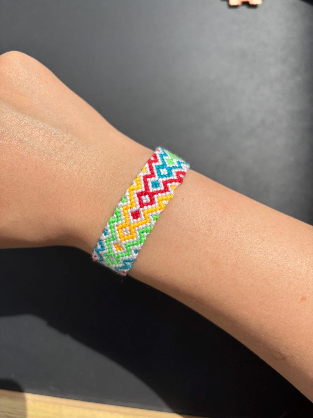 Rainbow Aztec Friendship Bracelet - Etsy