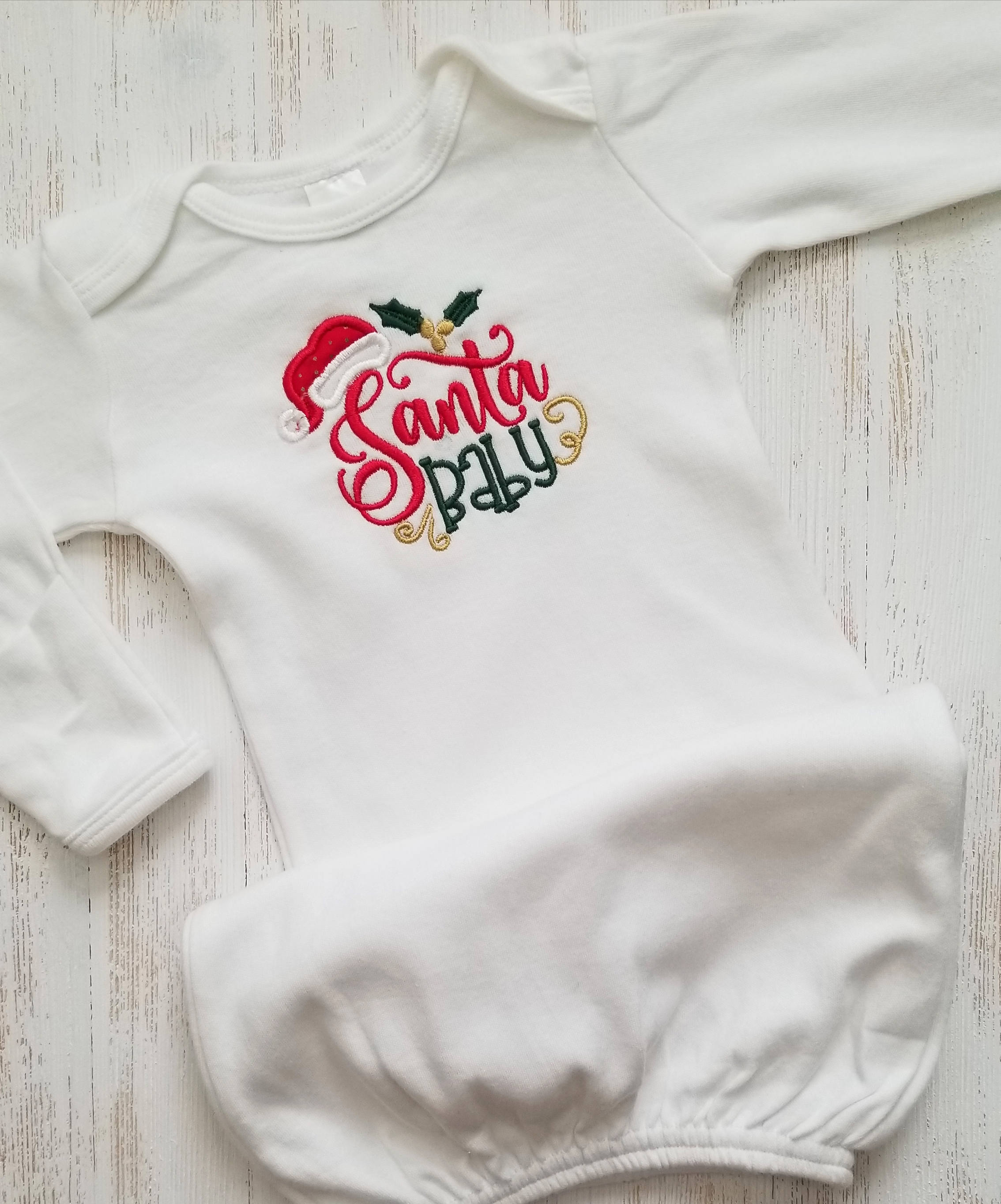 newborn christmas gown
