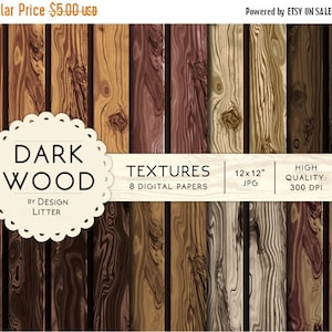 80% Until New Year - Wood texture digital paper texture scrapbooking: wood background brown reddish and gray, wood scrapbook paper · 12x12&quot;