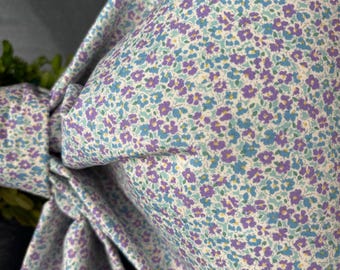 Large Lavender Floral Fabric Bow