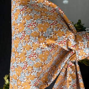 Large Fall Floral Fabric Bow