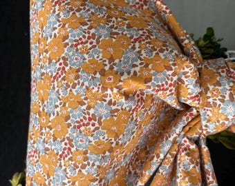 Large Fall Floral Fabric Bow