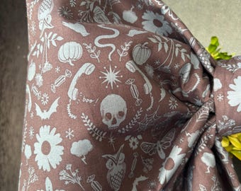 Large Halloween Fabric Bow