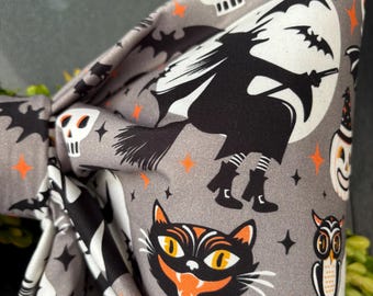 Large Halloween Fabric Bow