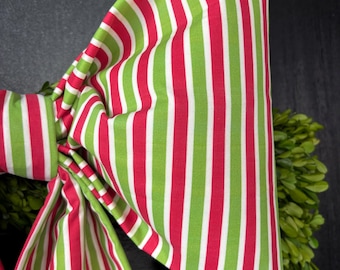 Large Holiday Grinch Stole My Fabric Bow