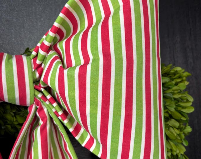 Large Holiday Grinch Stole My Fabric Bow