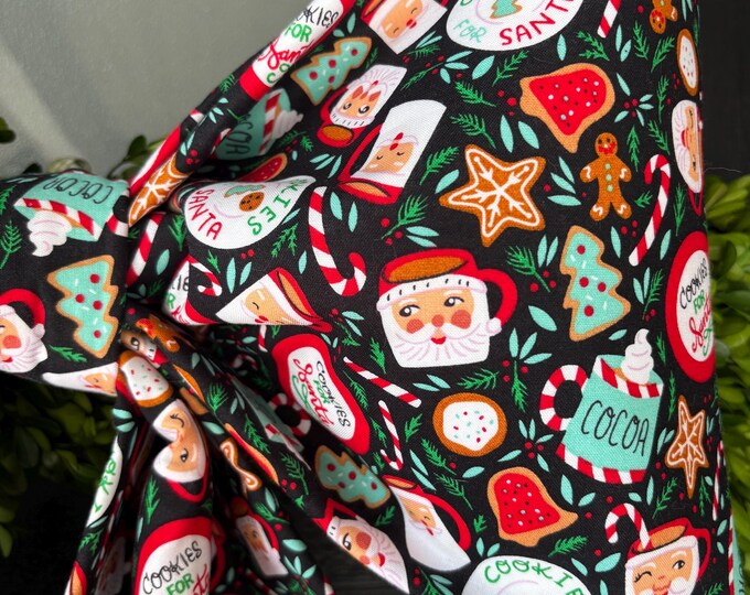 Large Holiday Fabric Bow