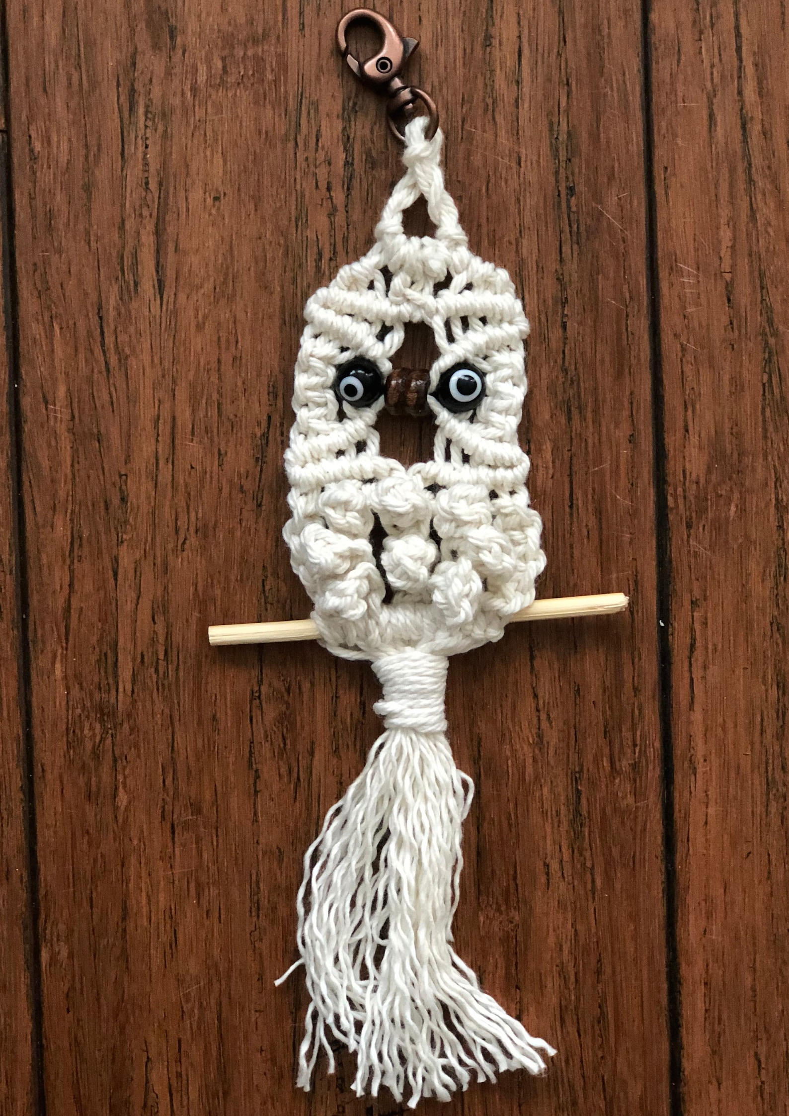 Macrame Owl Keychain, Macrame Accessory Etsy