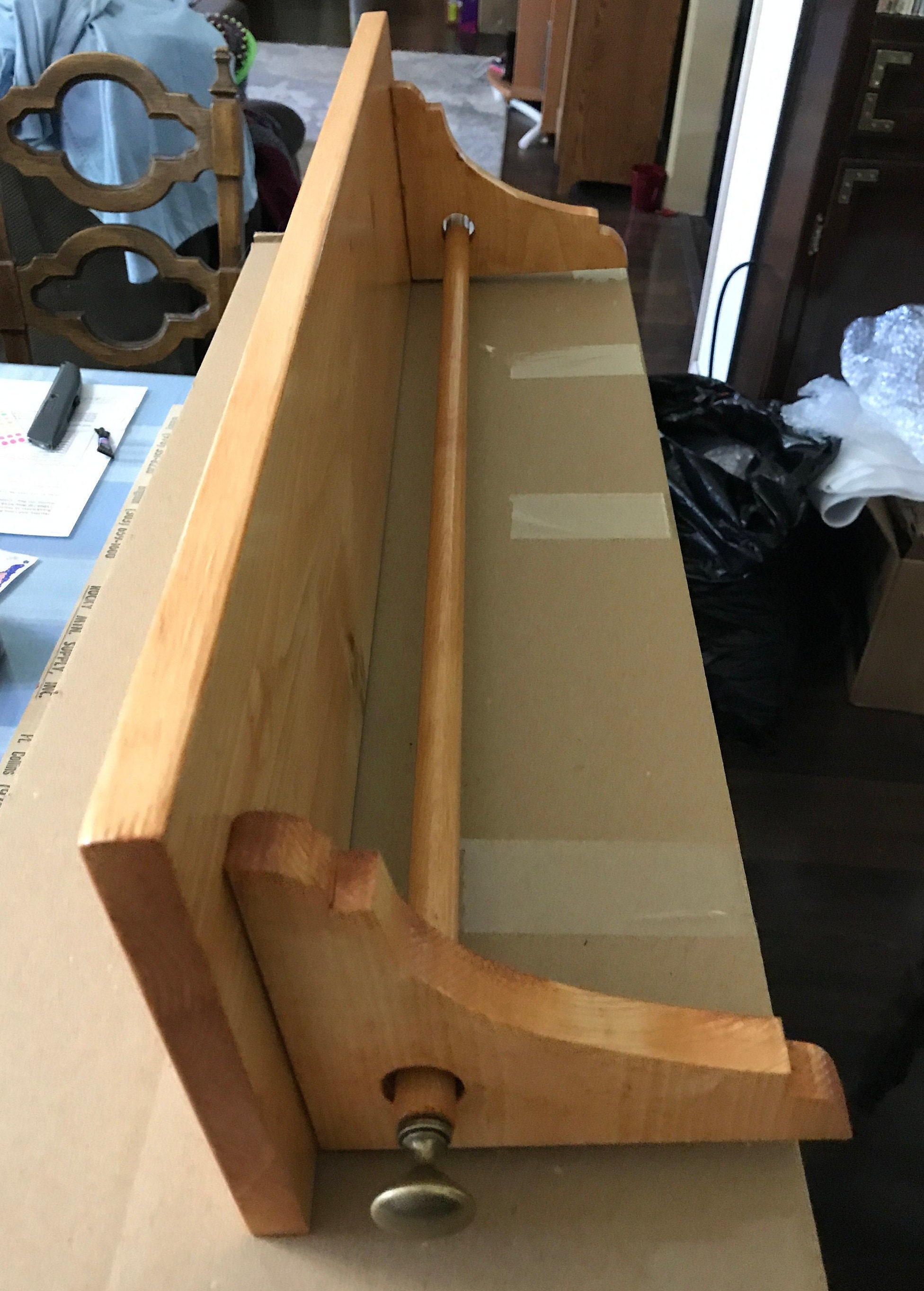 Custom OAK Quilt Display Shelf, Wall-hanging Shelf - Narrow Scroll ...