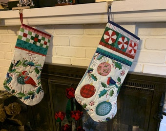 Quilted Christmas Stocking part 3