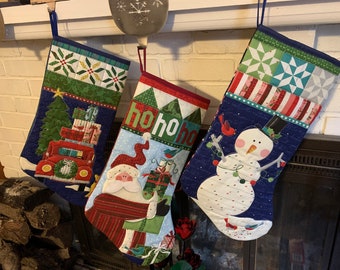 Quilted Christmas Stocking part 2