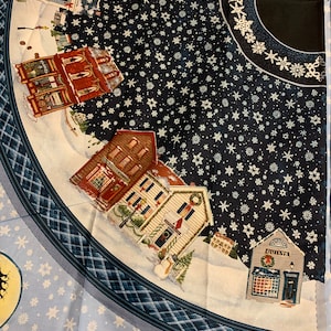 Quaint Village Christmas Tree Skirt