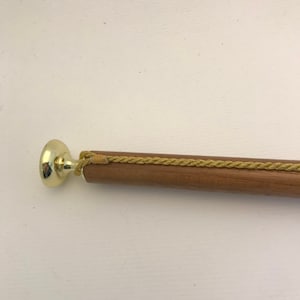 Short Hard Wood Hanging Rod for Embroidery, Quilt, Tapestry, Banner, Wall-Hanging - various lengths - walnut, cherry or mahogany
