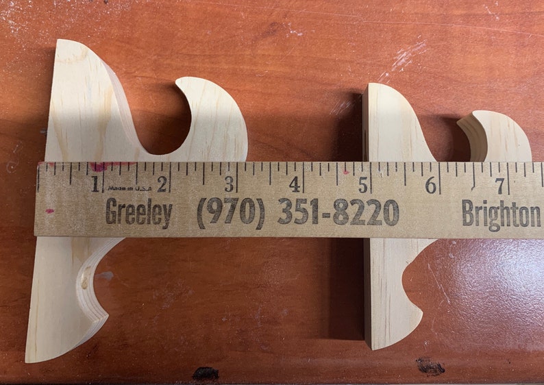 Wooden Wall Bracket for Hanging Dowel Wallhanging Rod Etsy