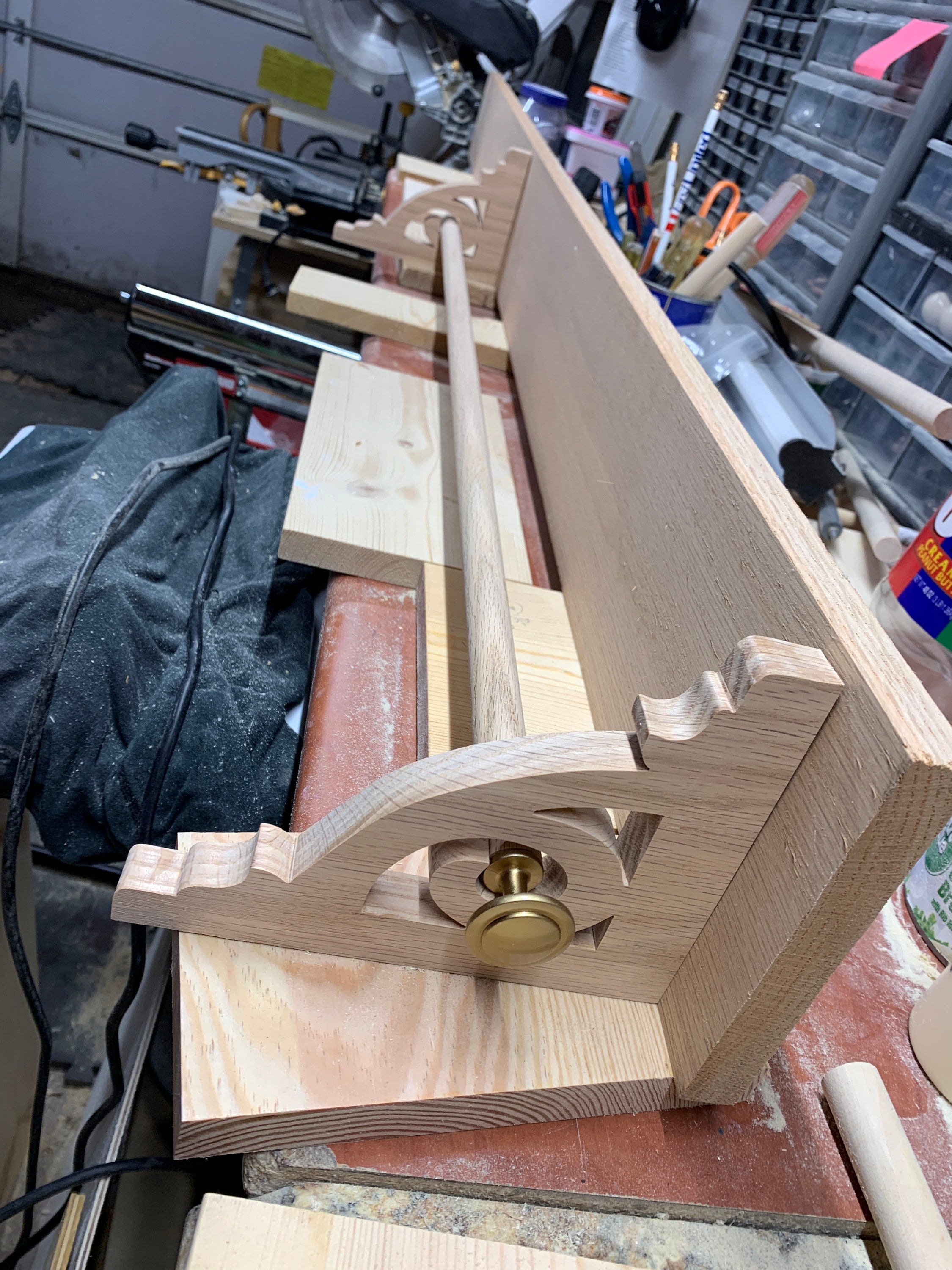 Custom OAK Quilt Display Shelf Wallhanging Shelf Narrow Etsy