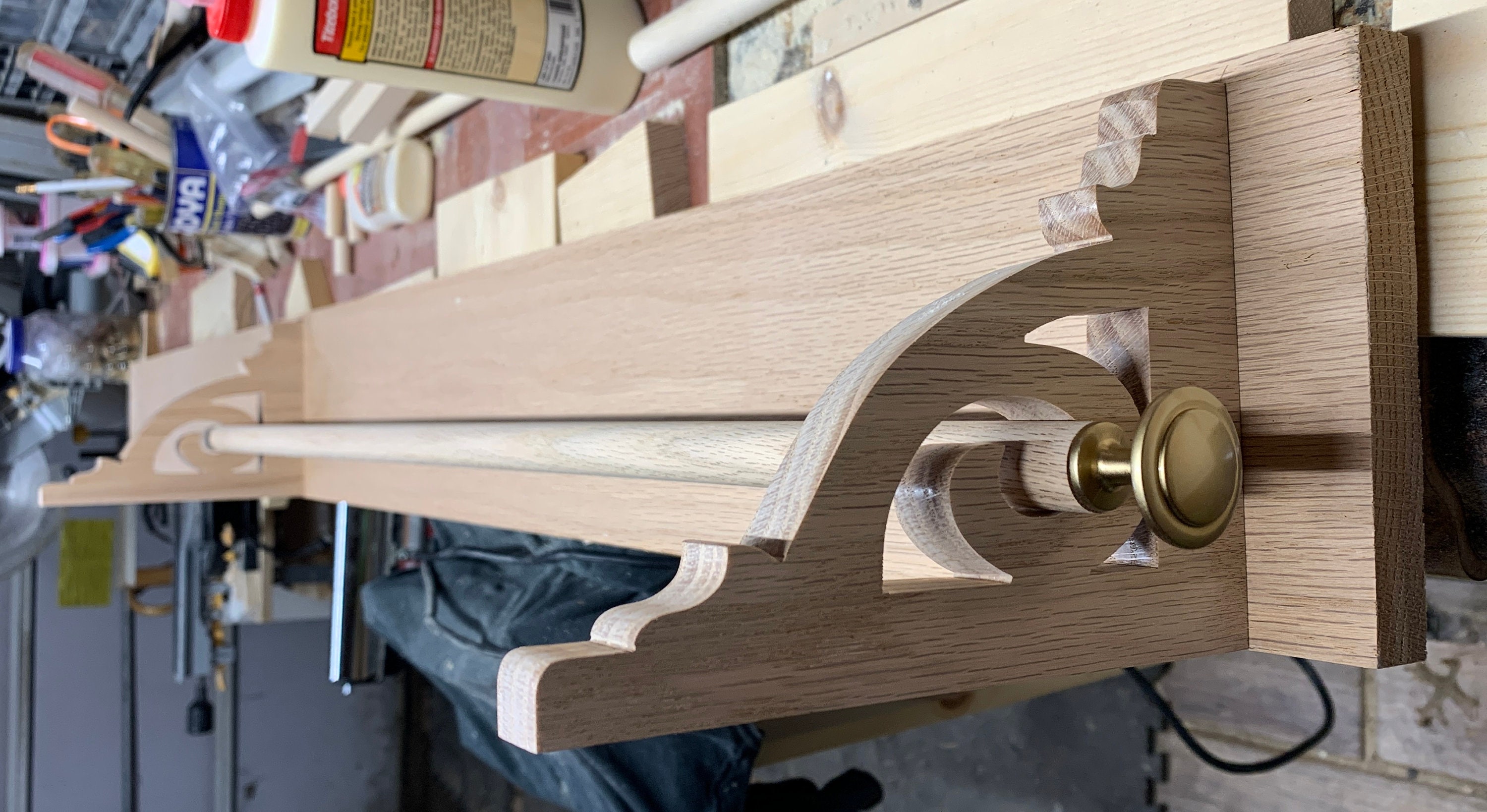 Custom OAK Quilt Display Shelf Wallhanging Shelf Narrow Etsy