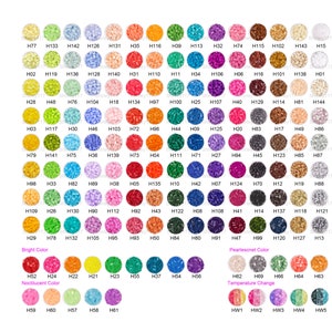 2.6mm Mini Beads Refill 1,000/2,000pcs H-series 144 Colors Color