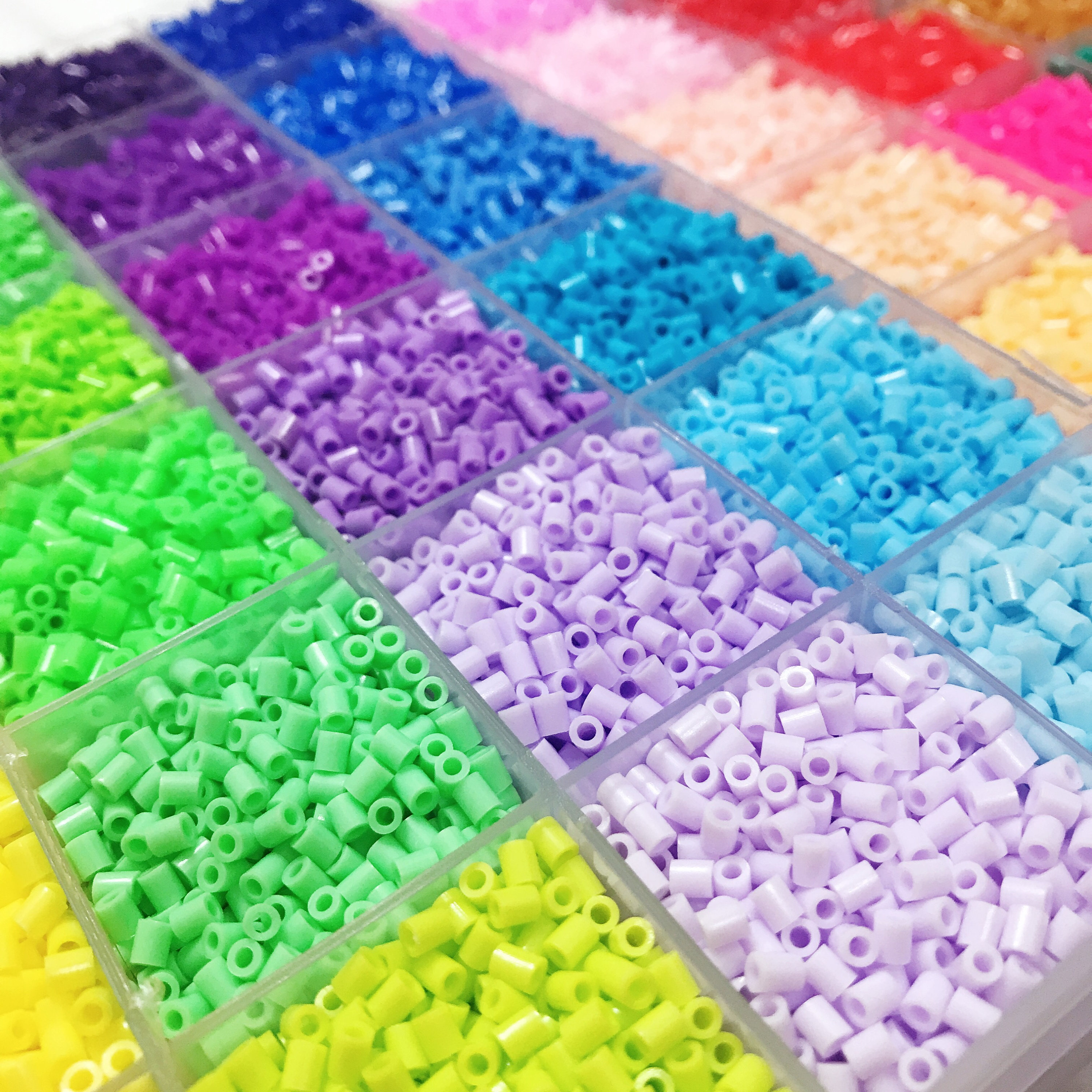 2.6mm Mini Beads Clear Pegboards (Small - Square, Circle, Star, Heart)