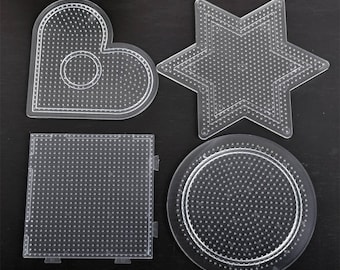 Buy Mini Beads Clear Pegboards (small Square, Circle, Star