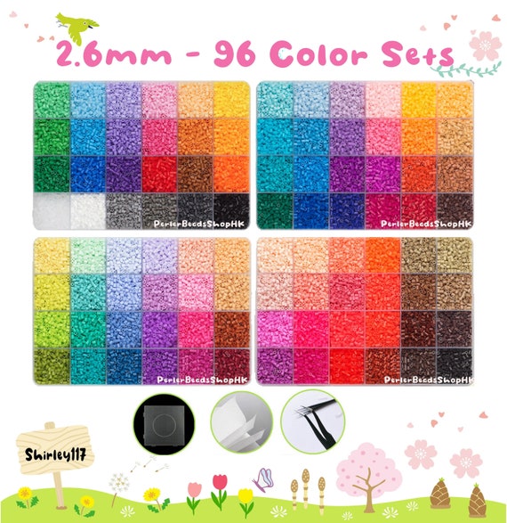 Box Set - 2.6mm Mini Beads H-Series (96 Colors) - (High-Quality/Perler  Beads/Hama Beads/Fuse Beads)