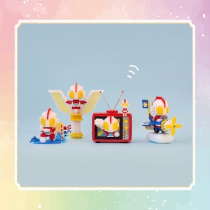 3D Perler Kit Set - Ultraman with Tutorial (Perler Beads/Hama Beads/Fuse Beads)