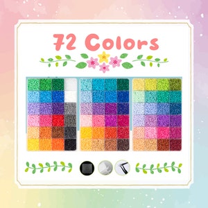 5mm For Perler/Hama Beads Kit Kids Fun DIY Craft 24/36 Colours Set Gift Toys