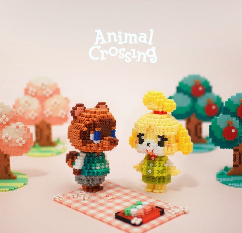 3D Perler Kit Set Animal Crossing With Tutorial perler Beads/hama Beads