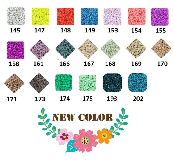 2.6mm Mini Beads Refill Color-H (blanco / gris / negro) - (Perler Beads /  Hama Beads / Fuse Beads)