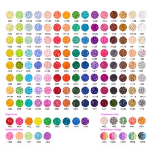 2,6 mm Mini koraliki uzupełniające - (4000 szt.) Seria H, 144 kolory - Nr koloru: H01 do H75 - (Wysokiej jakości/Perler/Hama/Fuse Beads)