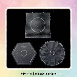 Mini perline trasparenti da 2,6 mm (grandi - quadrate, circolari, esagonali)