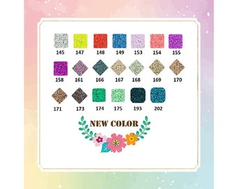 2.6mm Mini Beads Refill - (1,000/2,000pcs) H-Series (144 Colors) - Color No. : H145-202, HW1-HW5 - (High Quality/Perler/Hama/Fuse Beads)
