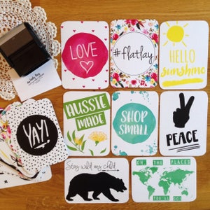 Flatlay | Cards | Baby Photo Prop | Photo Prop | Memories | Gift | 25 Card Set | Various Designs