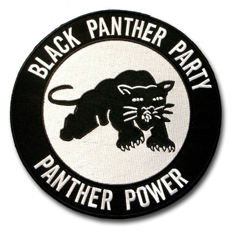Black Panther Party Embroidered Iron On Big XL Back Patch Etsy