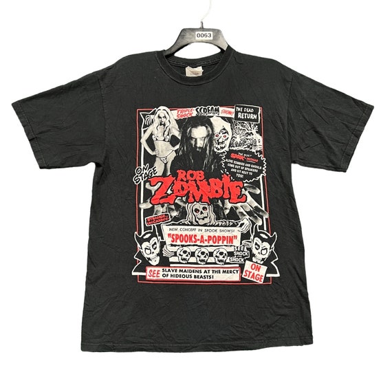 Vintage Rob zombie the zombie show T shirt size m… - image 1