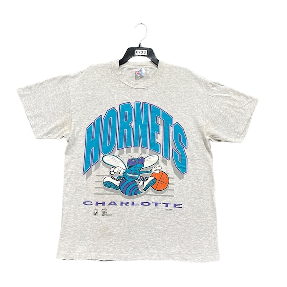 Vtg 90s Charlotte Hornets Purple Teal Basketball Stadium -  India