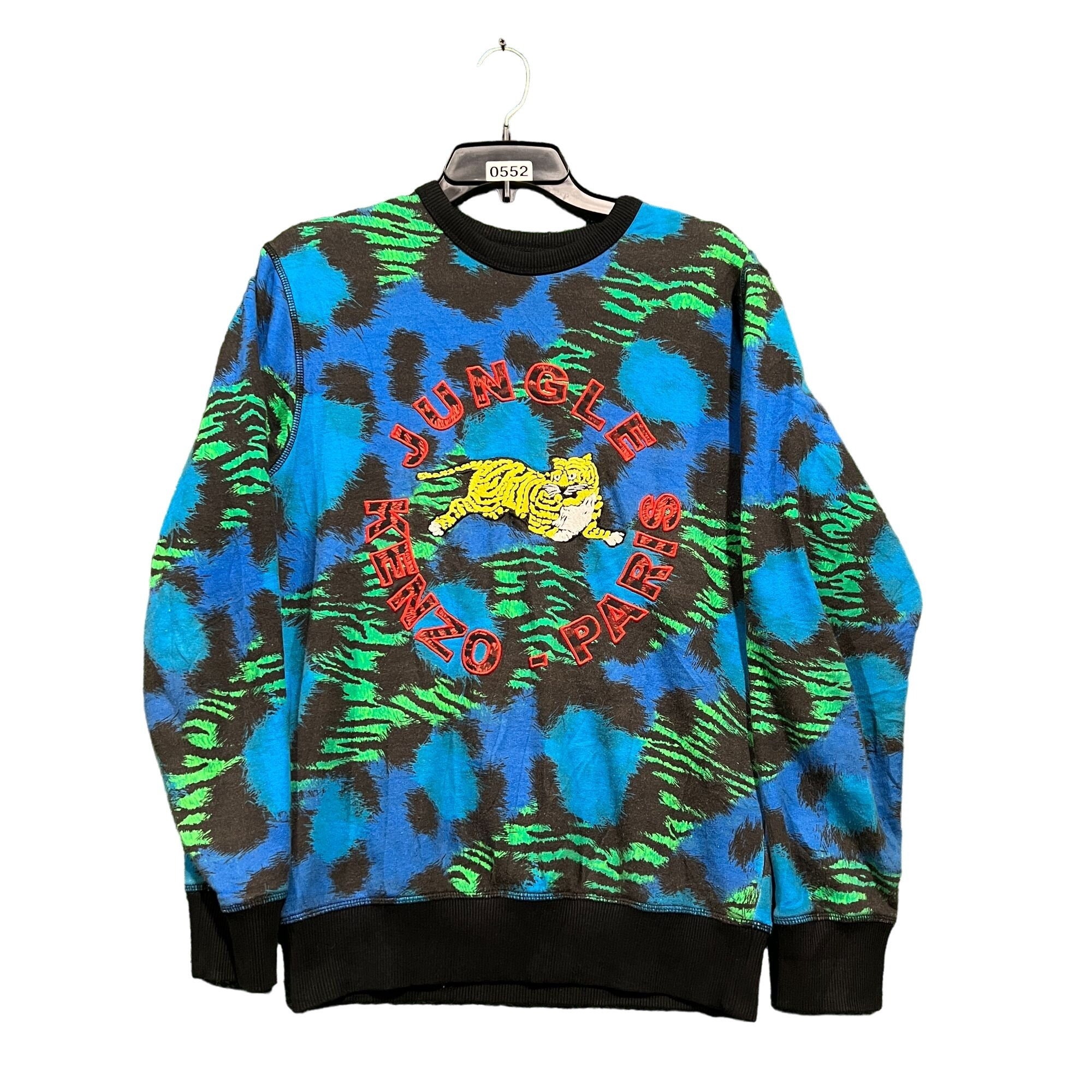 Kenzo Distressed Tiger Intarsia Jumper - ShopStyle Crewneck Sweaters