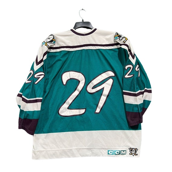 Vtg Very Rare NHL Anaheim Mighty Ducks Wild Wing CCM Hockey Jersey. Mens  Medium