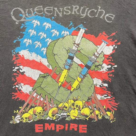 Vintage Queensryche empire 1991 world tour T-Shir… - image 3