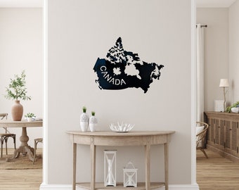 Canada Map I House Warming Gifts I Home Decor I Metal Art I Wall Hangings I Steel Wall Art l Wall Silhouette