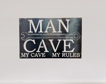 Man Cave l Metal Art l Home Decor l Rustic Art