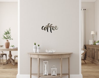 Coffee/Espresso Metal Sign l Home Decor l Word Art l Rustic Art