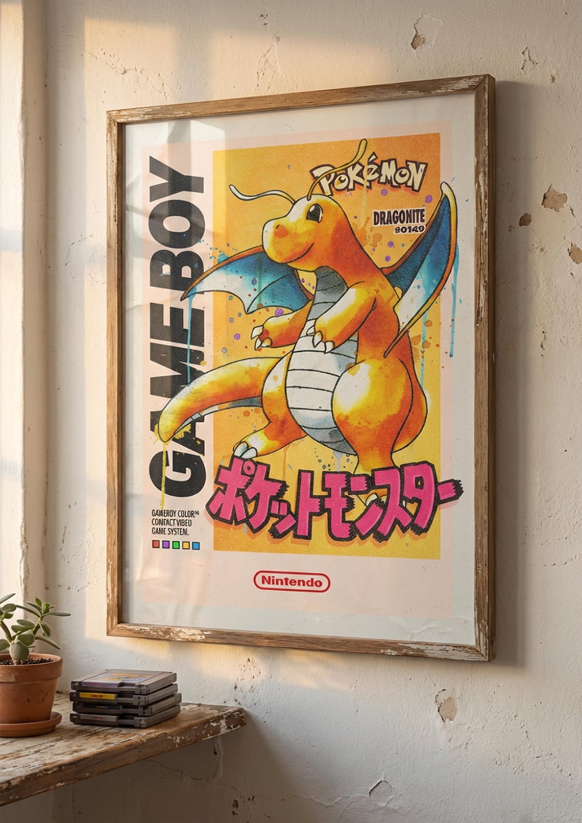 Dragonite - Game Boy Pokemon Digital Artwork - Etsy