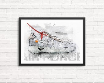 Nike Air Force 1 off White | Etsy Australia